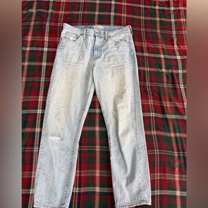 Madewell Light Wash Straight Jeans
